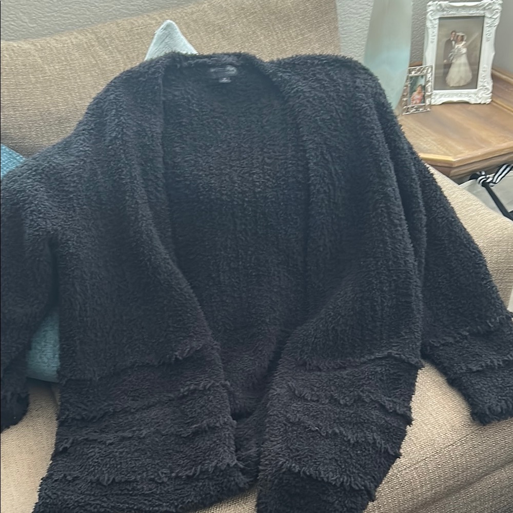 Barefoot Dreams Black CozyChic Cardigan